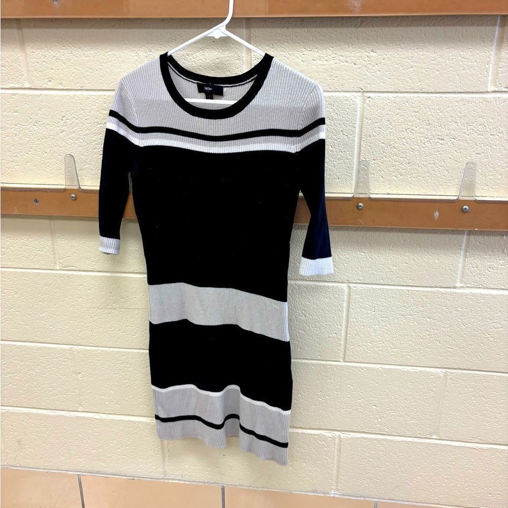 Mossimo Supply Co. Black and Cream Sweater Dress